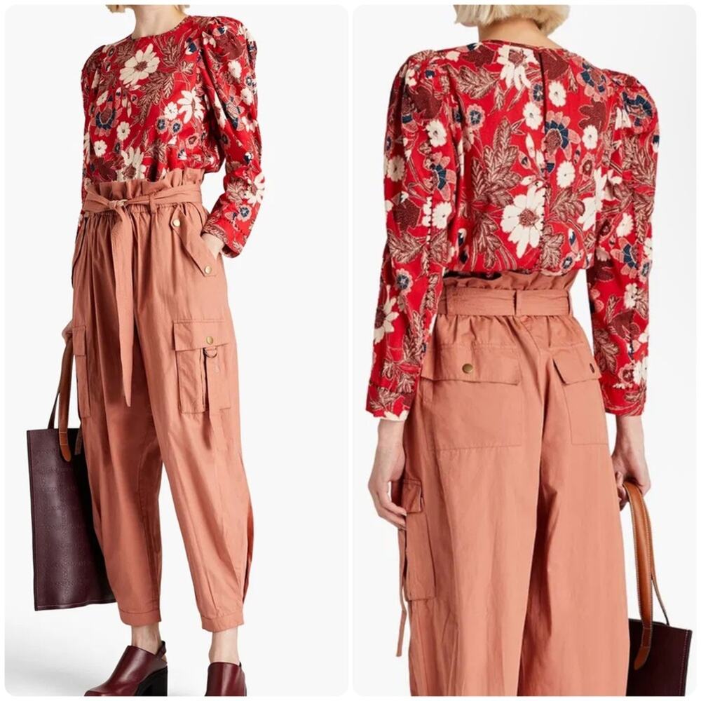 Ulla Johnson Terese Blouse Red Floral